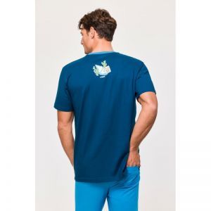 Herenpyjama, korte mouwen 891 donkerblauw