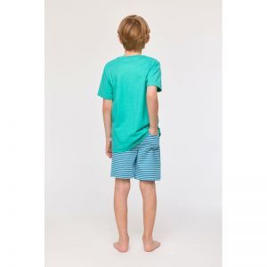 Jongenspyjama, korte mouwen 727 turquoise