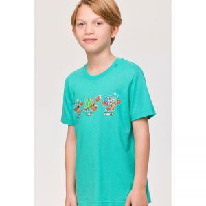 Jongenspyjama, korte mouwen 727 turquoise