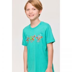 Jongenspyjama, korte mouwen 727 turquoise