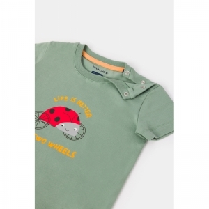Baby jongenspyjama, korte mouw 751 groen