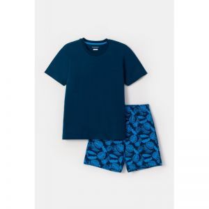 Jongenspyjama korte mouwen 891 donkerblauw