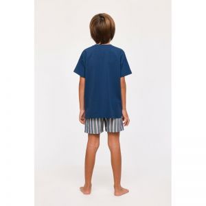 Jongenspyjama, korte mouwen 891 donkerblauw