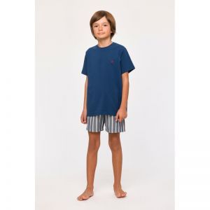 Jongenspyjama, korte mouwen 891 donkerblauw