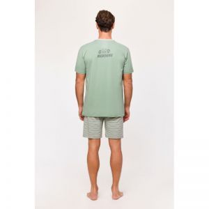 Herenpyjama, korte mouwen 751 groen