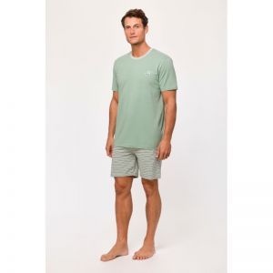 Herenpyjama, korte mouwen 751 groen