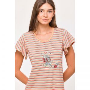 Damespyjama, korte mouwen 904 multicolor