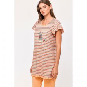 Damespyjama, korte mouwen 904 multicolor