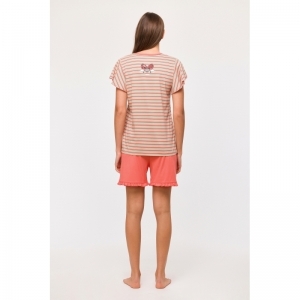 Meisjespyjama, korte mouwen 904 multicolor