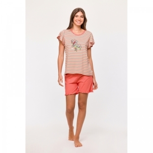 Damespyjama, korte mouwen 904 multicolor