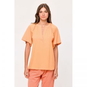 Damespyjama, korte mouwen 519 oranje