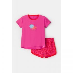 Damespyjama korte mouwen 363 fuchsia
