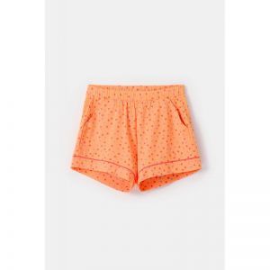Damespyjama, korte mouwen 913 oranje boll