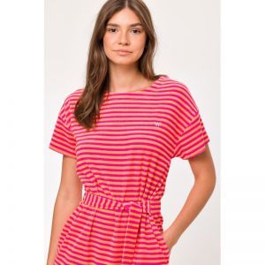 Strandkleedje in badstof 945 fuchsia-ora