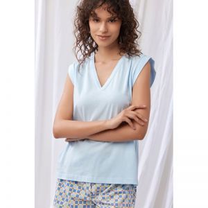 Damespyjama 888 licht blauw