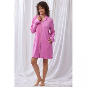 Dames badjas met rits 356 lila