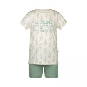 Men short set Light green