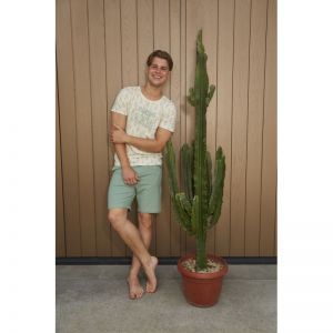 Men short set Light green