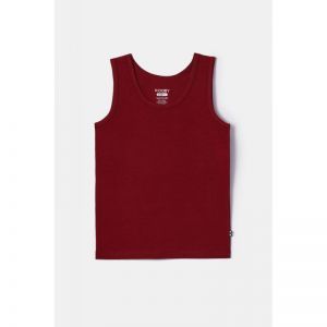 Jongens singlet 495 donkerrood