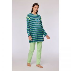 Damespyjama, lange mouwen 912 multicolor