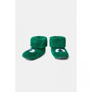 Pantoffels met oogjes 792 donkergroen