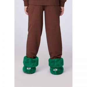 Pantoffels met oogjes 792 donkergroen