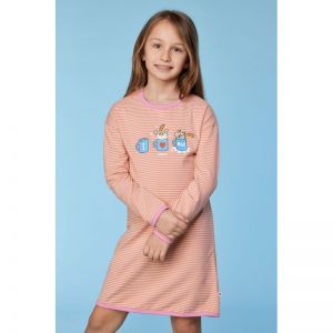 Slaapkleedje, lange mouwen 927 roze-gele s