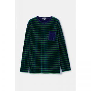 Herenpyjama in velours 918 groene stre