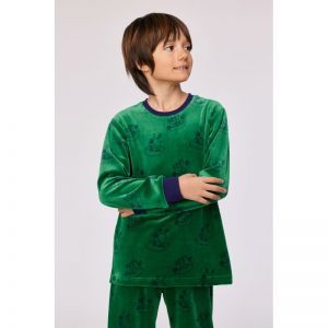 Jongenspyjama in velours 917 groene duiv