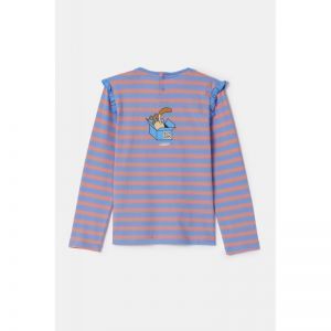 Meisjespyjama, lange mouwen 911 blauw-roze