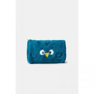 Tasje in fleece, 7x13cm 795 groenblauw