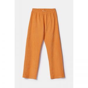 Damespyjama in ribvelours 509 zacht oranj