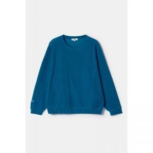 Damespyjama in ribvelours 795 groenblauw