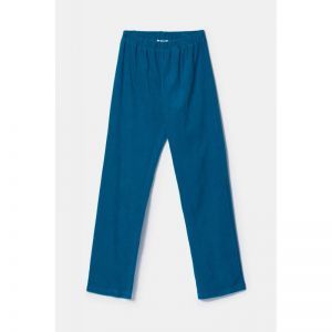 Damespyjama in ribvelours 795 groenblauw