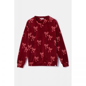 Damespyjama in velours 952 bordeaux st