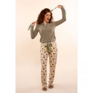 Women pyjama set Faded green