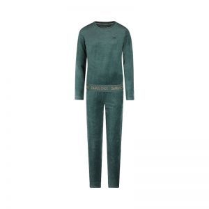 Women velours set Teal green