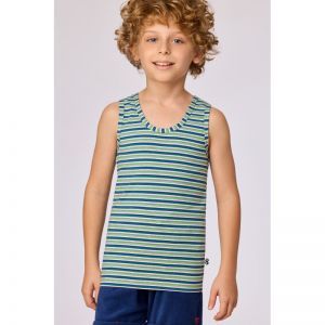 Jongens singlet 908 groen-blauw