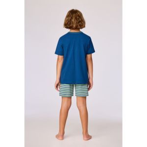 Jongens pyjama korte mouwen 887 donkerblauw