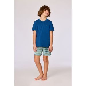 Jongens pyjama korte mouwen 887 donkerblauw