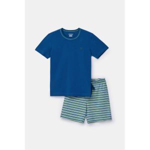 Jongens pyjama korte mouwen 887 donkerblauw