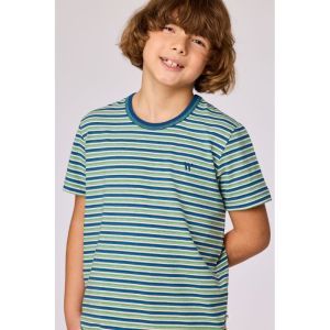 Jongens pyjama korte mouwen 908 groen-blauw
