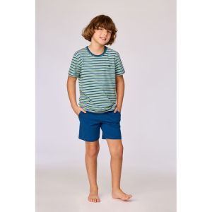 Jongens pyjama korte mouwen 908 groen-blauw