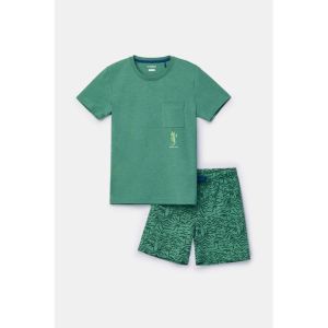 Jongens pyjama korte mouwen 742 groen