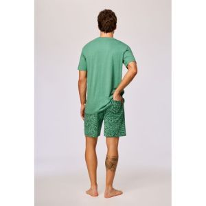 Herenpyjama korte mouwen 742 groen
