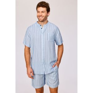 Herenpyjama 991 streep blau