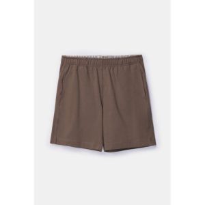 Herenpyjama korte mouwen 907 bruin-blauw