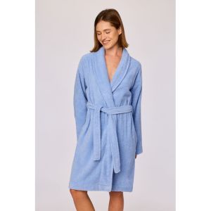 Dames badjas 840 blauw