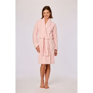 Dames badjas 920 roze streep