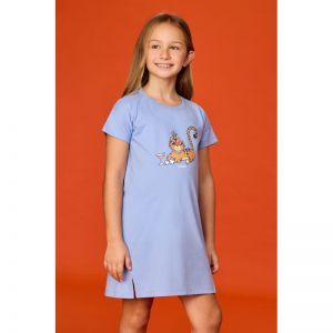 Slaapkleedje, korte mouwen 840 blauw